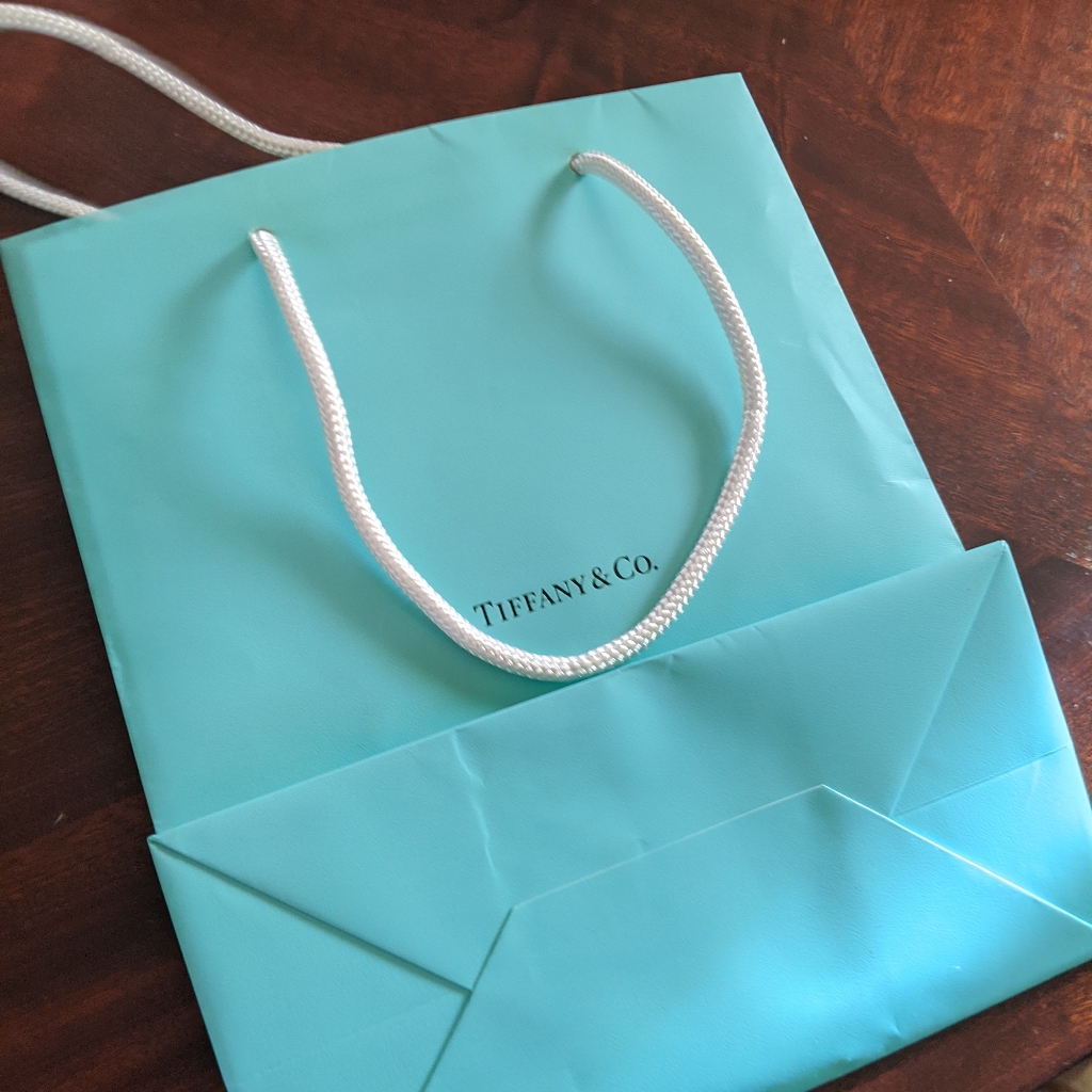 Tiffany  Co Empty Paper Bag